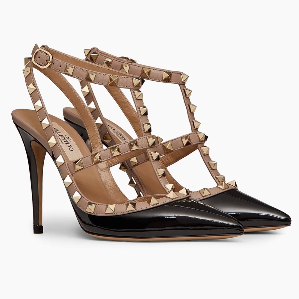 Valentino Garavani

Patent Rockstud Caged Pumps 100 MM Black/Nude